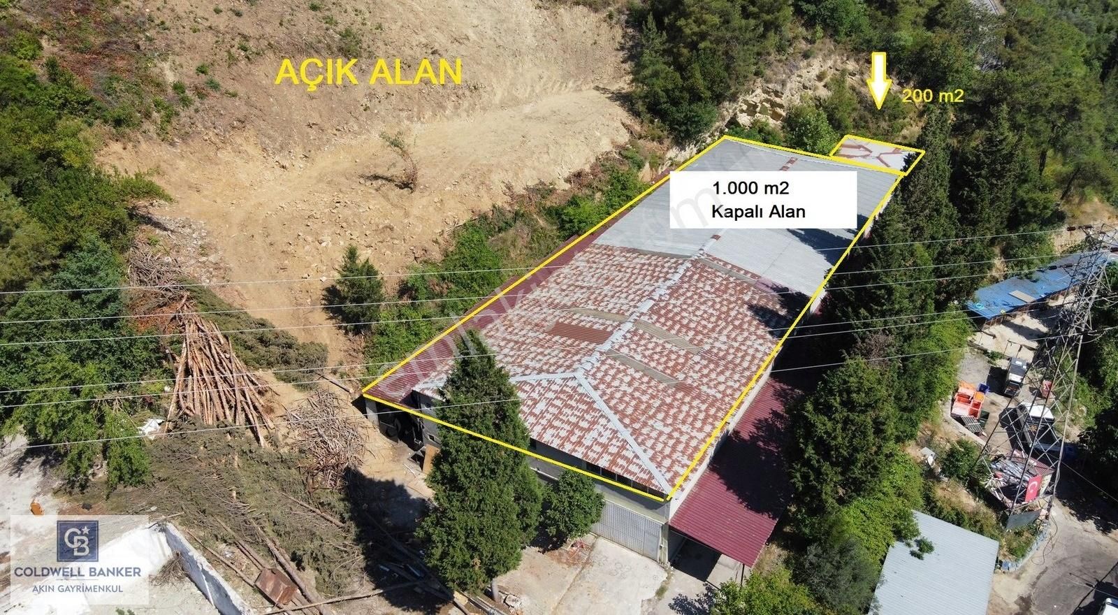1200 M2 Kapalı 1000 M2 Açık Alan Fabrika - İmalathane - Depo