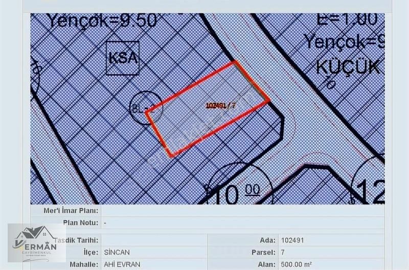 Kerman'dan Sincan Ahievran Mah. Sanayi İmarlı Tek Tapu 500 M2 - Görsel 2