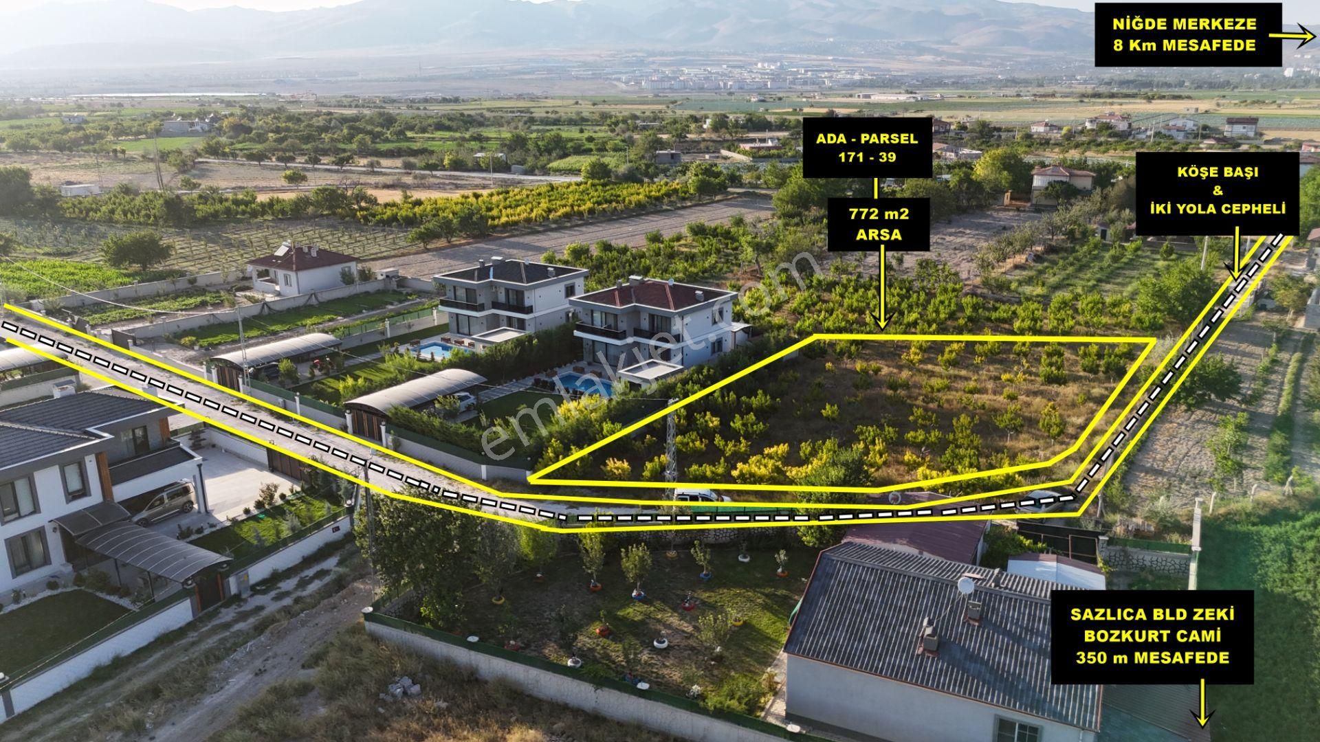 E.gökal Sazlıca Yukarı Köşe Başı 772m2 Mükemmel Konum Yazlık Yer