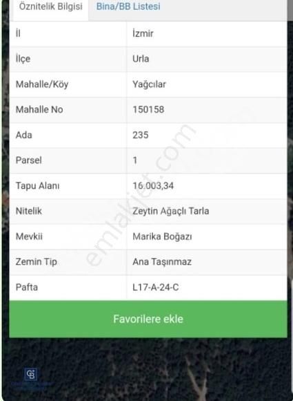İzmir Urla Yağcılar'da Köy İçi Mevkiine Bitişik Satılık Arazi - Görsel 3