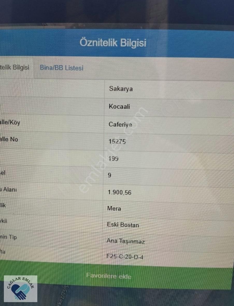 Kocaali Caferiyede Yola Cepheli 1900m²