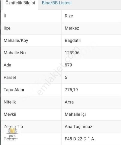 ⫷cnr⫸ . Rize Merkez Bağdatlı Satılık Veya Katkarşılığı Arsa