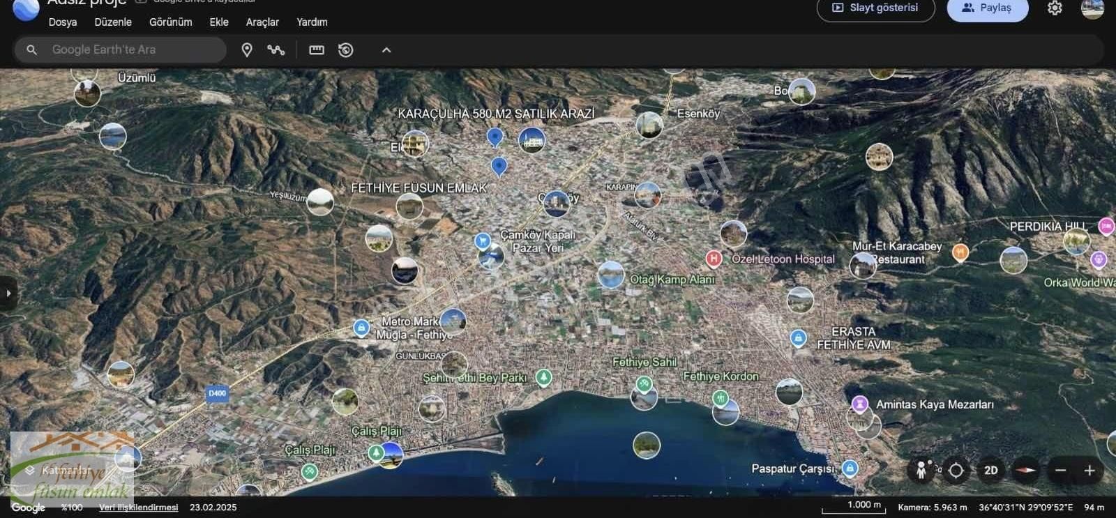 Füsun Emlak'tan Müstakil Tapu 580 M2 Arazi Satılıktır