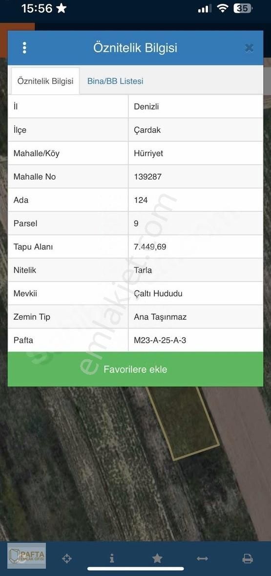 Çardak Havalimanı Karşısı Yatırımlık Uygun Fiyatlı Tarla