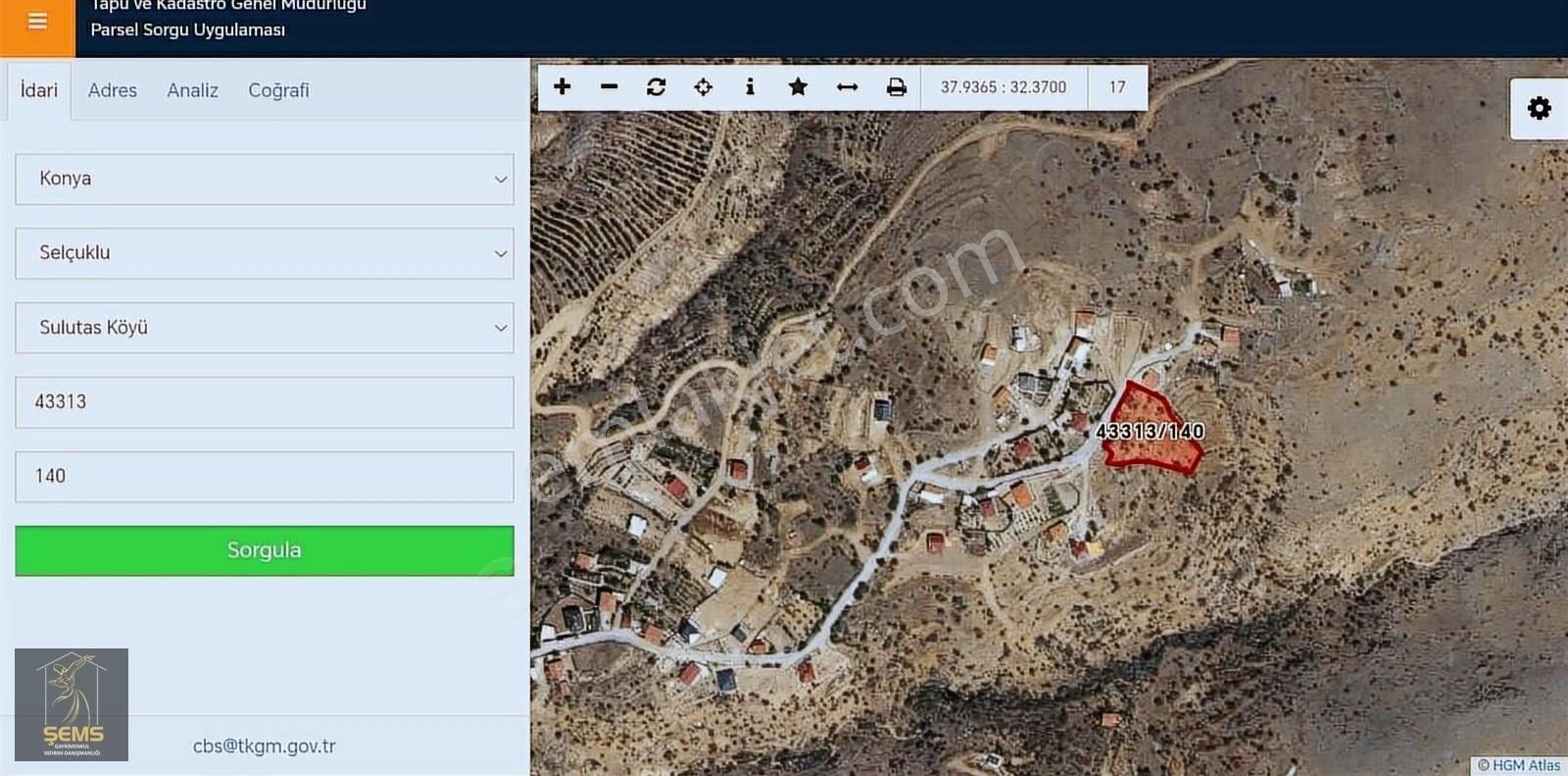 Şems'ten Sulutasta Müstakil Tapulu 1912 M2 Bağ
