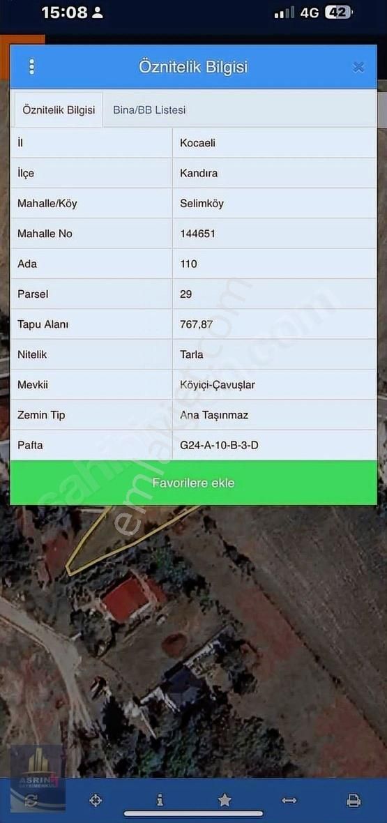 Kandıra Selimköy De %40 İmarlı Hemen İnşaat Yapabileceğiniz Arsa