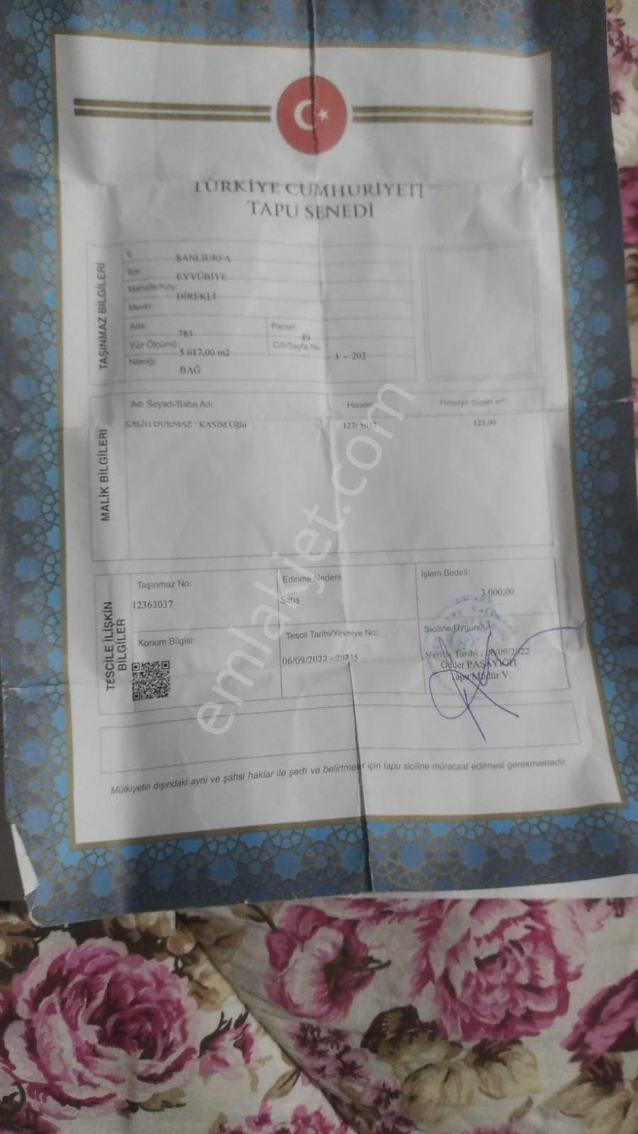 Direkli'de Satılık Arsa