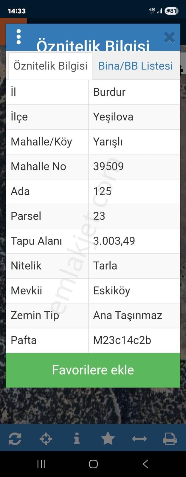 Yeşilova Yarışlıda 3003 M2 Köy'e Yakın Stılık Arazi - Görsel 2