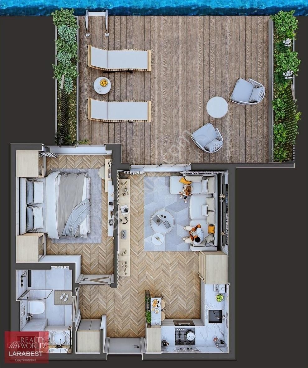 Mukan İnşaat'tan M09 Projesinden Lüks 1+1 Daireler - Görsel 10