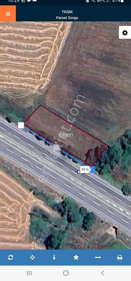 Yatırımlık Ana Yola 59metre Cepheli Tarla