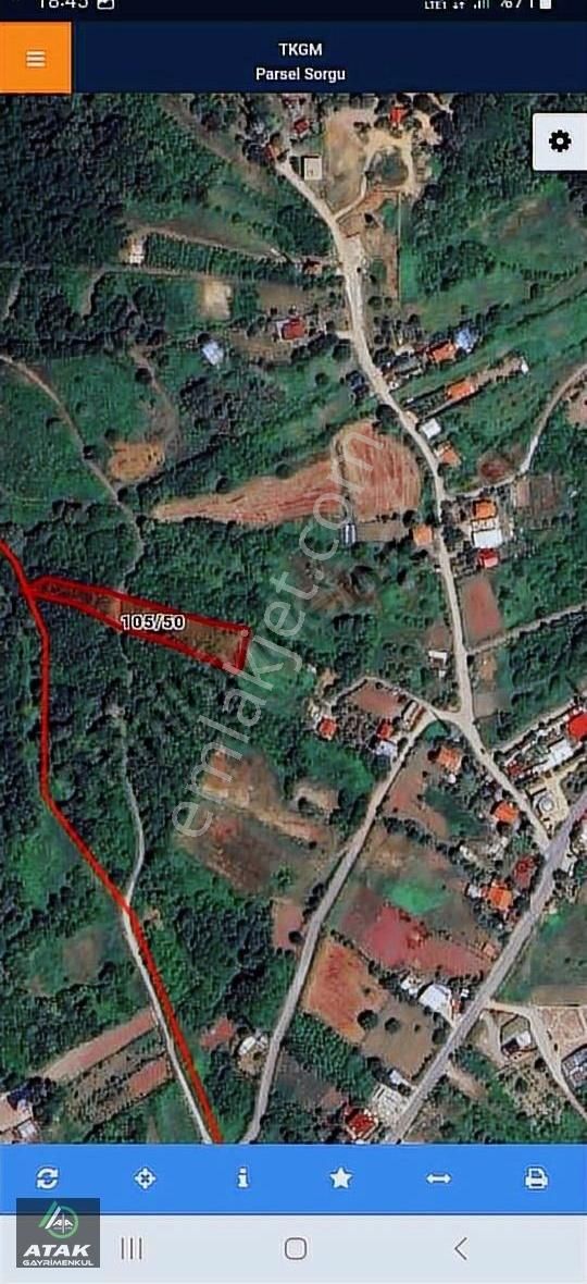 Kartepe İfraziyede Satılık Doğayla İç İçe Satılık Tek Tapu Arazi - Görsel 2