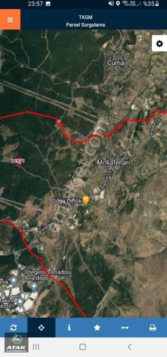 Gebze Mollafenaride Proje Önü Yola Cephe Mükemmel Yer - Görsel 7
