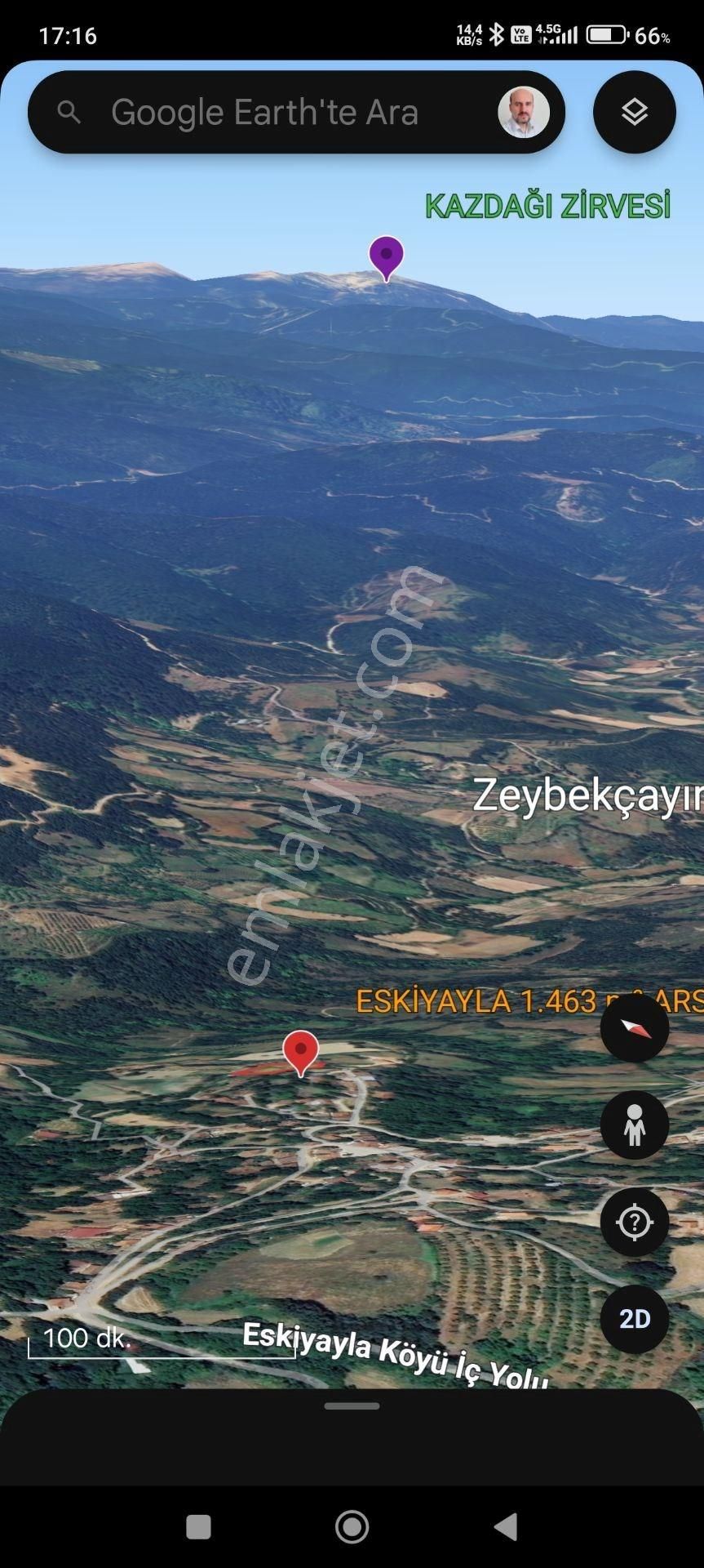 Taş Ev (ahşap) Ve 1.463 M² %40 2 Kat İmarlı Köy Arsası | Kazdağı Manzaralı Eskiyayla, Çan/çanakkale - Görsel 13