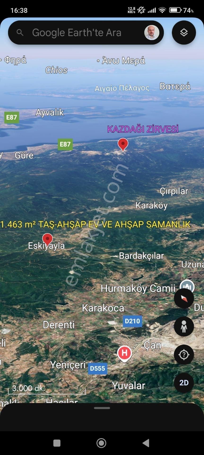Taş Ev (ahşap) Ve 1.463 M² %40 2 Kat İmarlı Köy Arsası | Kazdağı Manzaralı Eskiyayla, Çan/çanakkale - Görsel 23