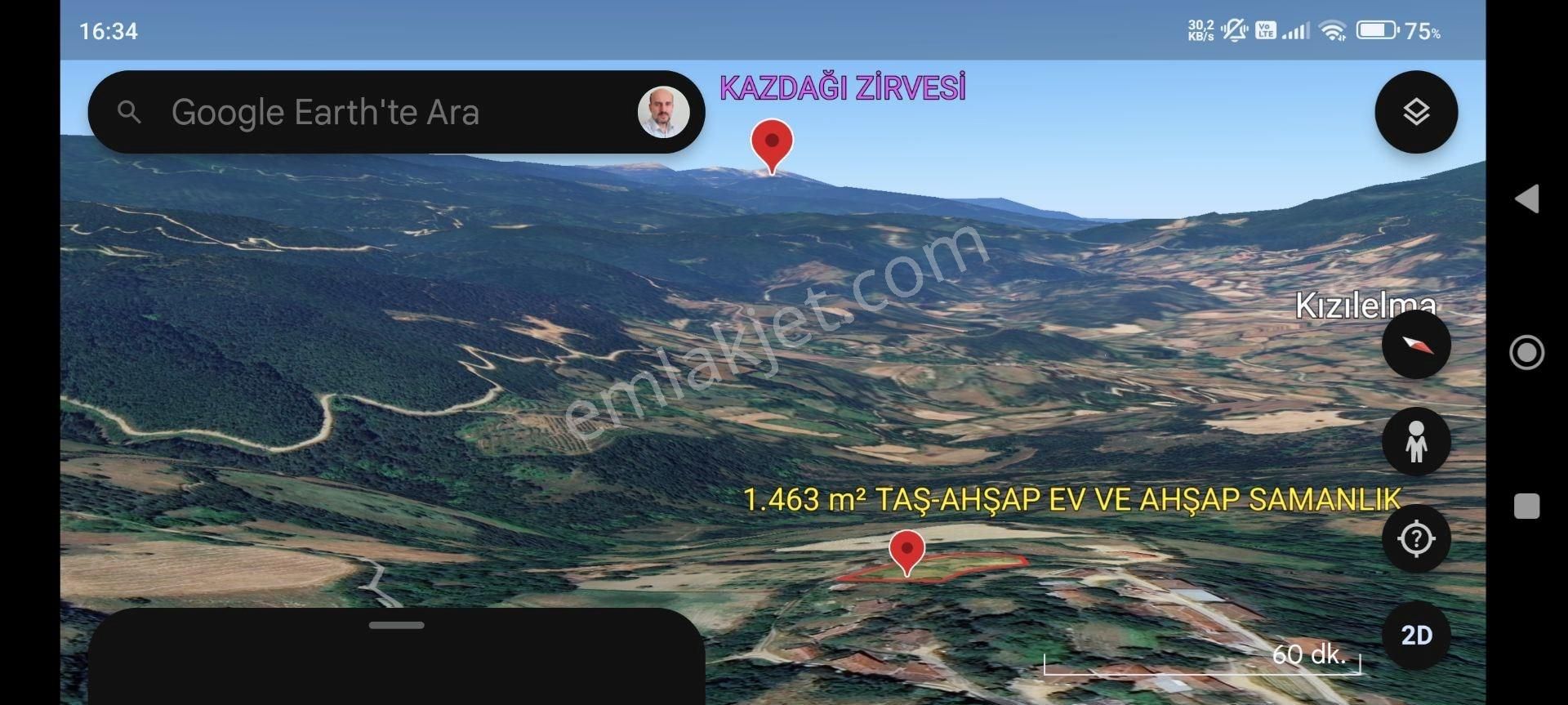 Taş Ev (ahşap) Ve 1.463 M² %40 2 Kat İmarlı Köy Arsası | Kazdağı Manzaralı Eskiyayla, Çan/çanakkale - Görsel 16