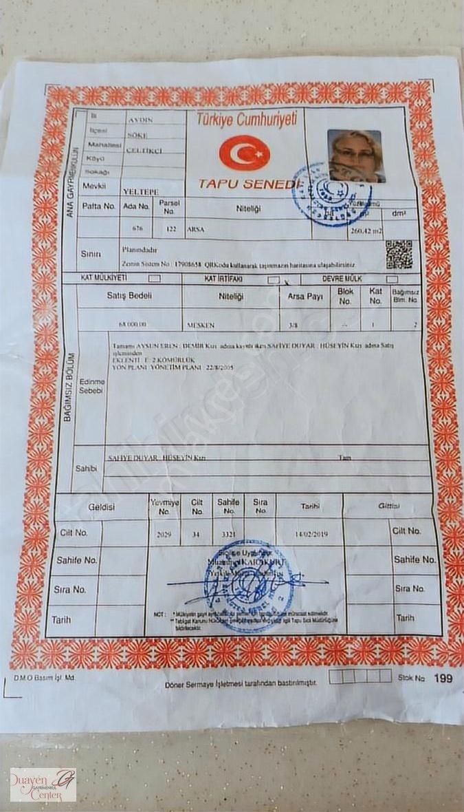 Söke Merkezi Konumlu"adliye Yakını Acil Satılık 3+1,ara Kat Dair