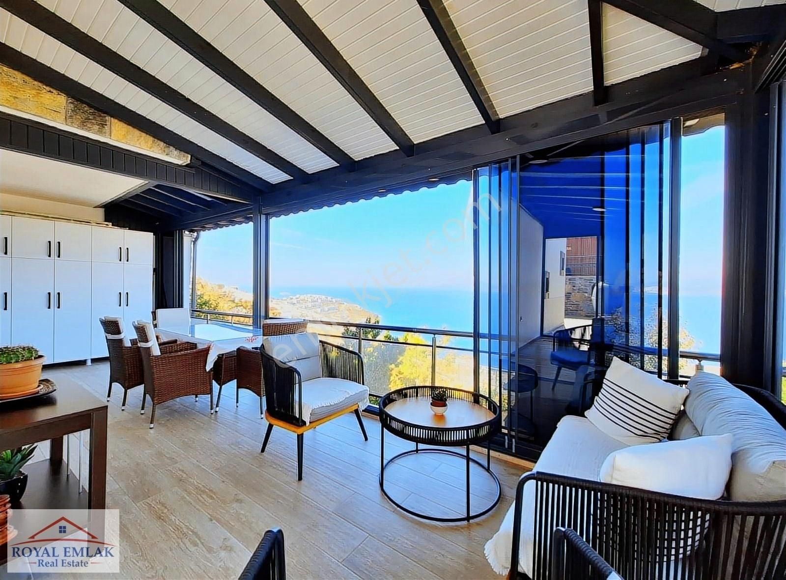 Muğla Adabükü Panoramik Deniz Manzaralı Satılık Villa - Görsel 27