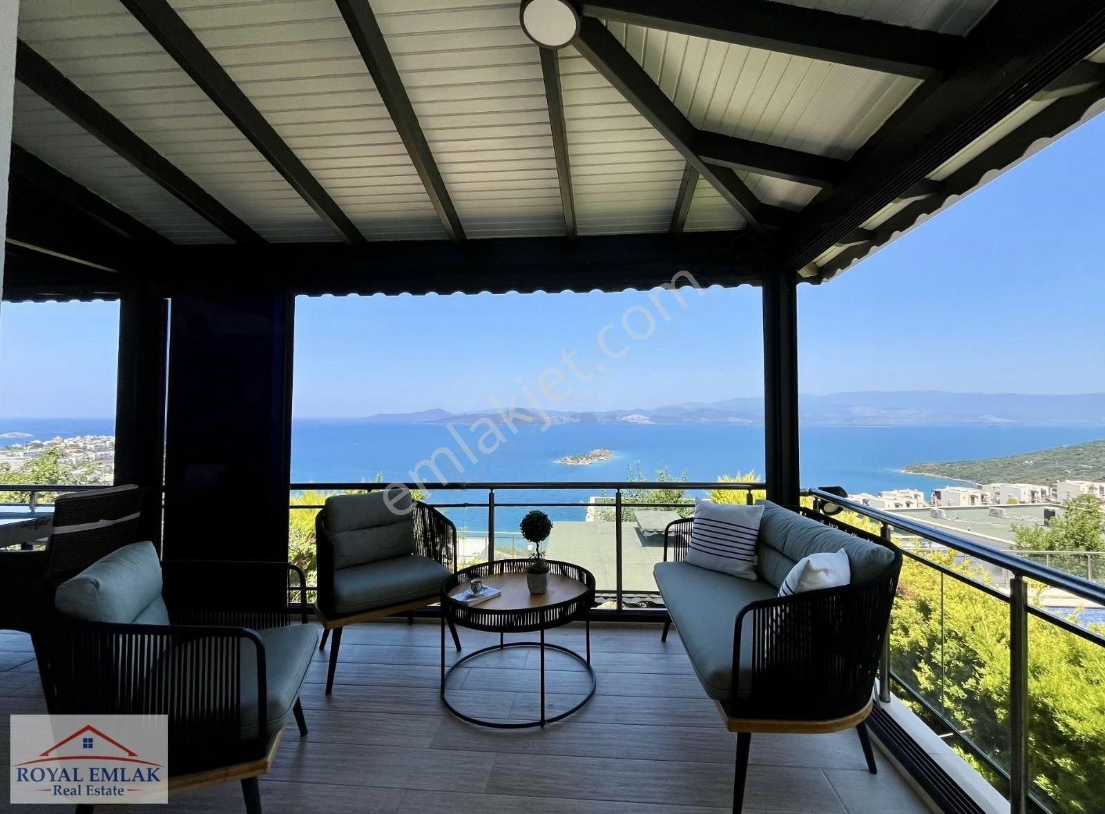 Muğla Adabükü Panoramik Deniz Manzaralı Satılık Villa - Görsel 25