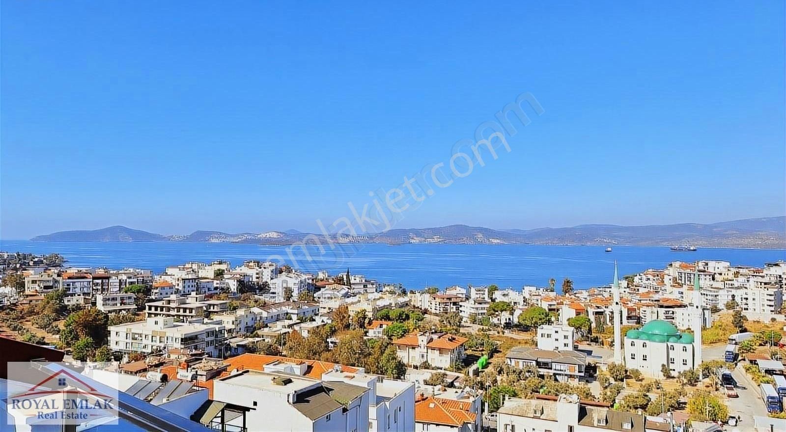 Muğla Güllük Satılık Panoramik Deniz Manzaralı Dubleks Daire