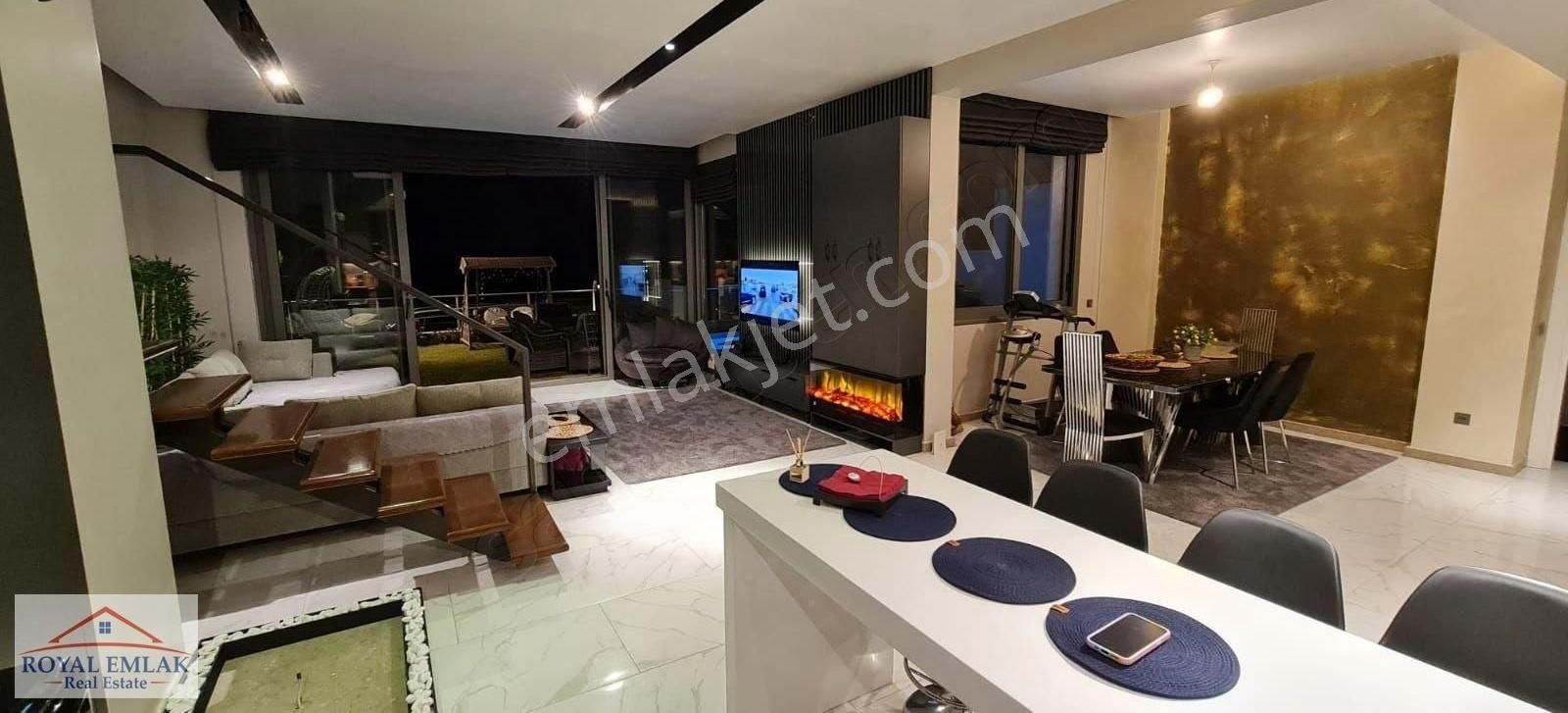 Muğla Adabükü Panoramik Deniz Manzaralı Satılık Lüks Villa - Görsel 14