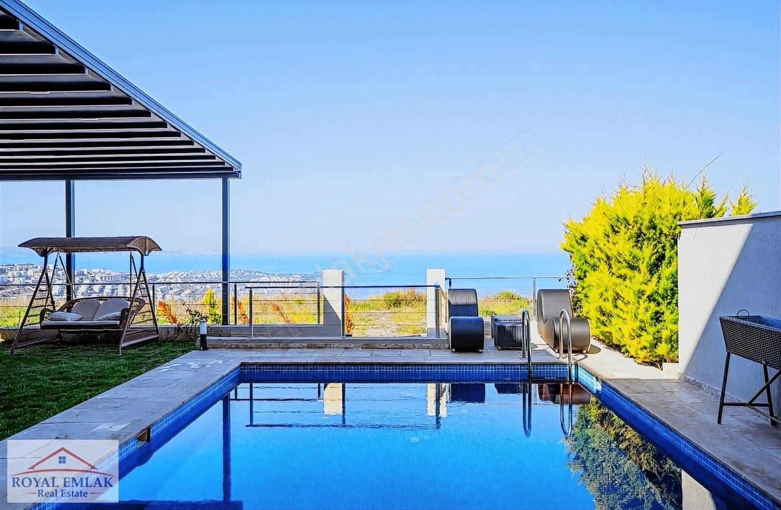 Muğla Adabükü Panoramik Deniz Manzaralı Satılık Lüks Villa - Görsel 9