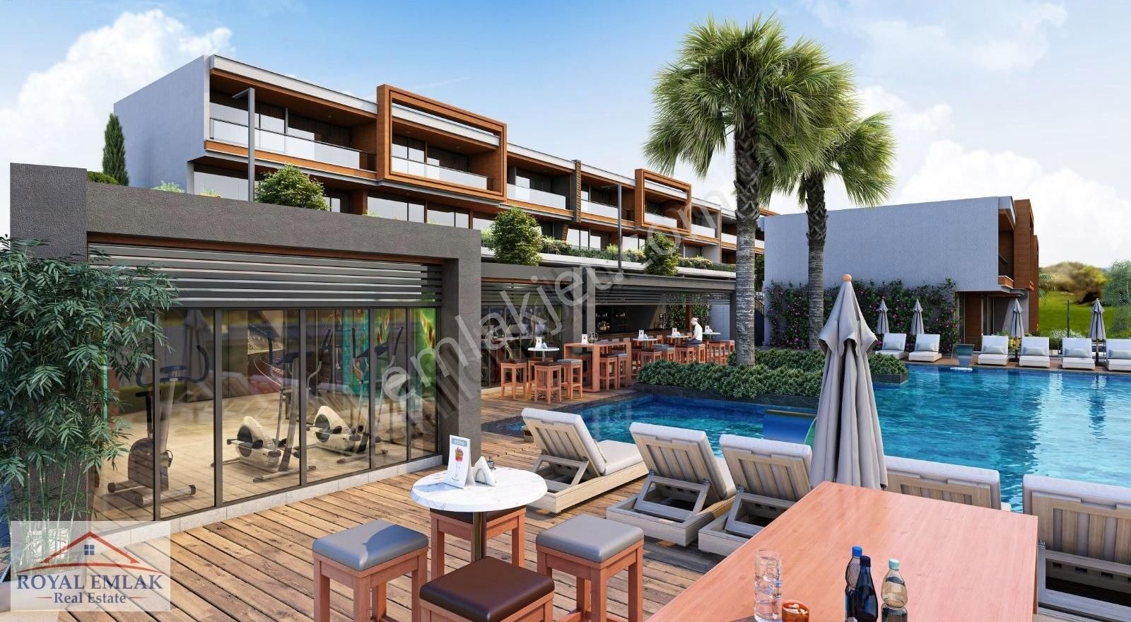 Muğla Dörttepe Havuzlu Site Deniz Manzaralı Satılık Yazlık Daire - Görsel 10