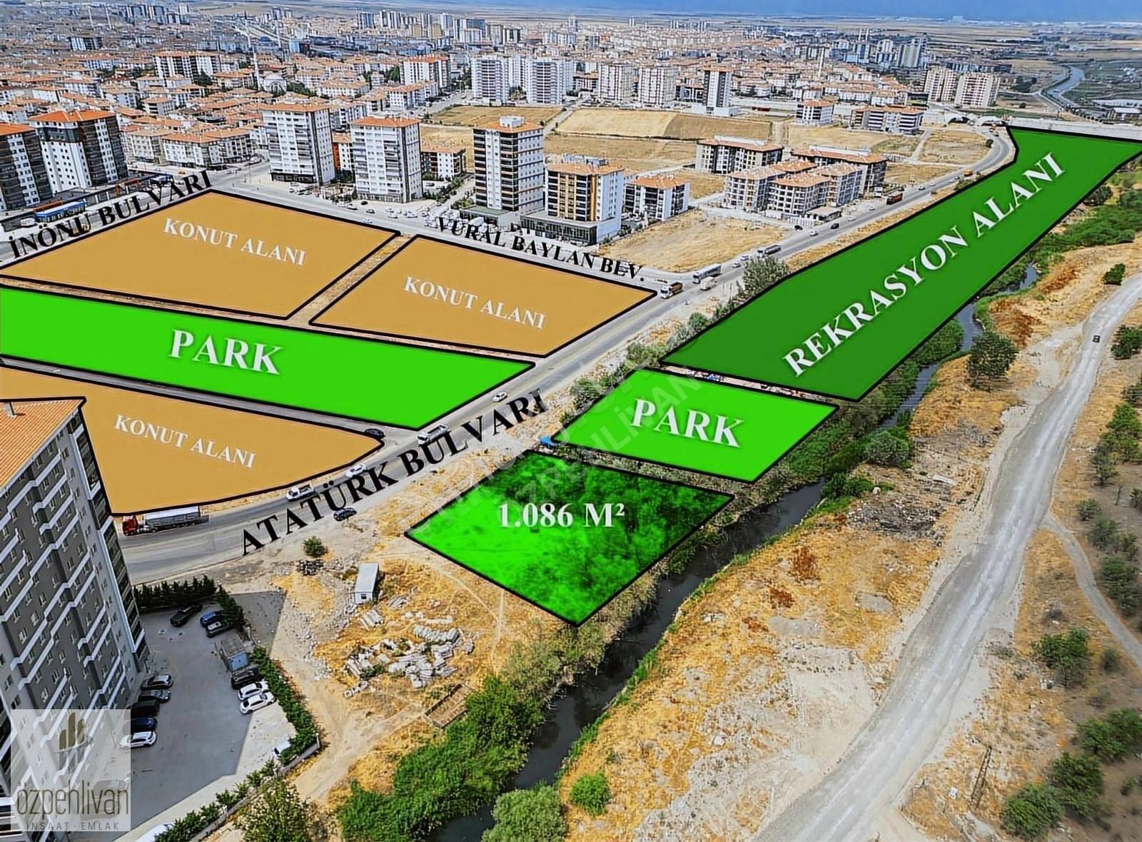 Şehrin Göbeğin'de Yatırım Fırsatı!!! 1086 M2 Satılık Arsa