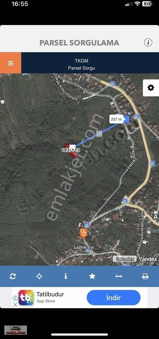 Atlas Emlak Kartepe Avluburun Satılık Tarla