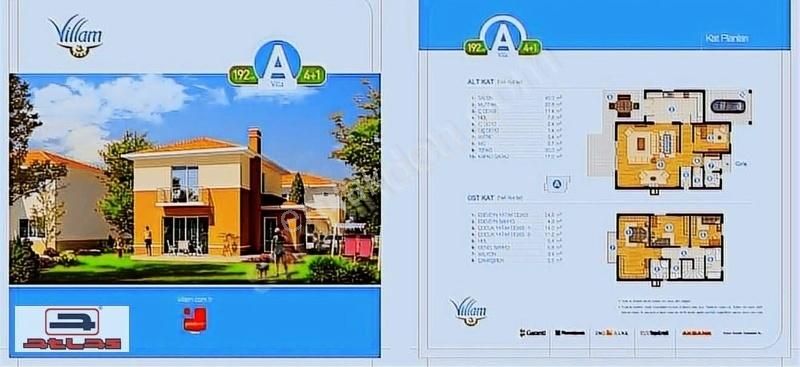 Atlas 'tan Villam 3 Sitesi 'nde 4+1 200 M2 Gölet Önünde Villa