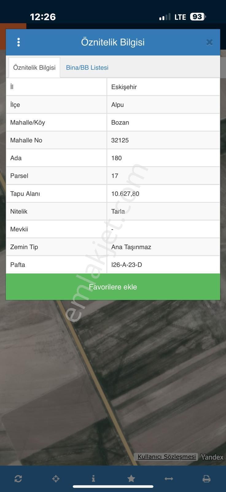 Remax Ay'dan Eskişehirin Alpo Bozan Mahallesinde Satılık Arsa