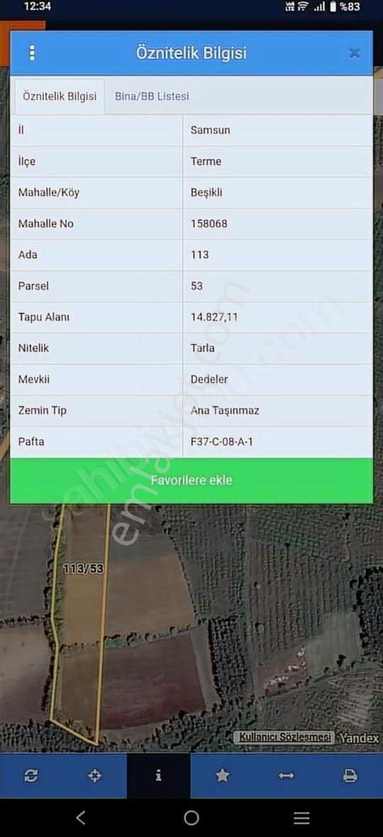 Altıkat Emlaktan Satılık Tarla 14.827 M2 - Görsel 2