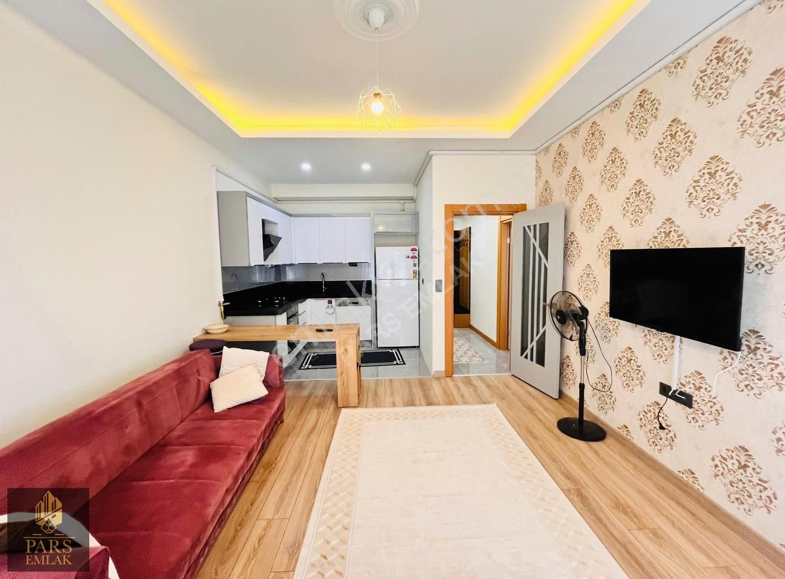 Parstan İkizçayda Kiralık Eşyalı Doğalgazlı Lüks 1+1 Daire
