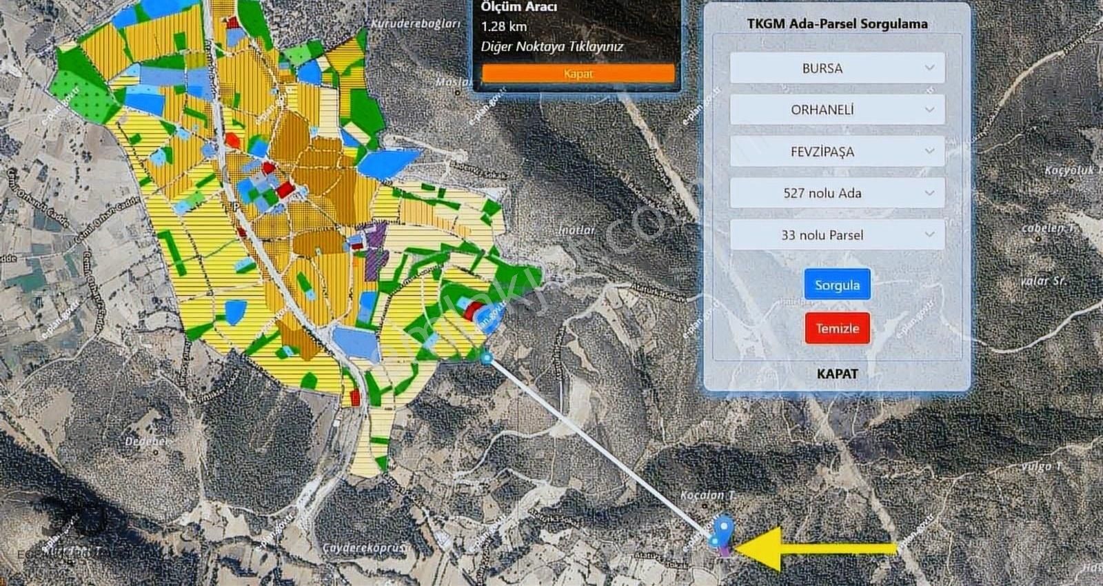 Egemenbozkurt'tanorhaneli Şehir Merkezi2.068m² İmara Yakın Arsa