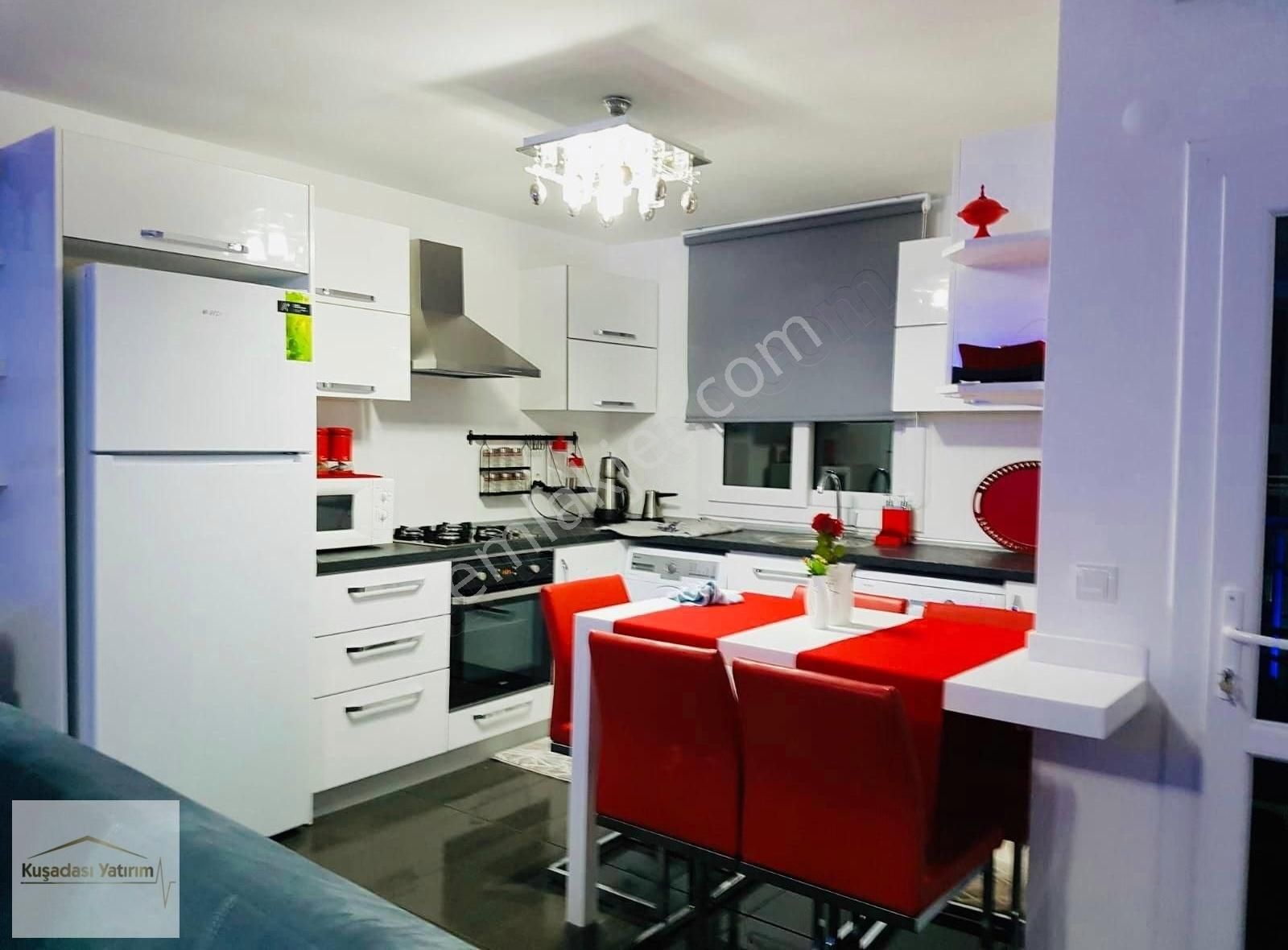 Kuşadasında Güvenlikli Havuzlu Sitede Bahçeli Eşyalı Geniş 2+1 - Görsel 18