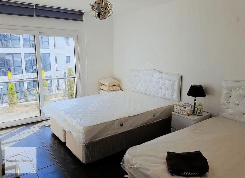 Kuşadasında Güvenlikli Havuzlu Sitede Bahçeli Eşyalı Geniş 2+1 - Görsel 26