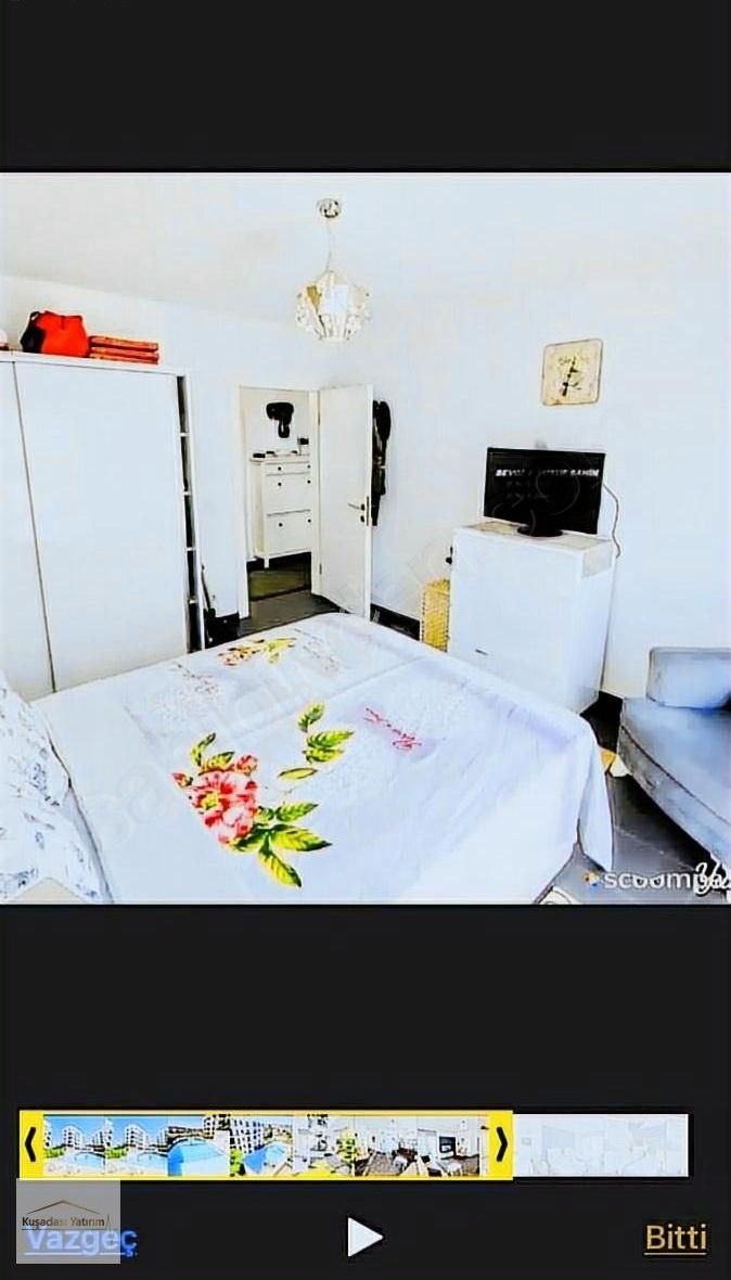 Kuşadasında Güvenlikli Havuzlu Sitede Bahçeli Eşyalı Geniş 2+1 - Görsel 22