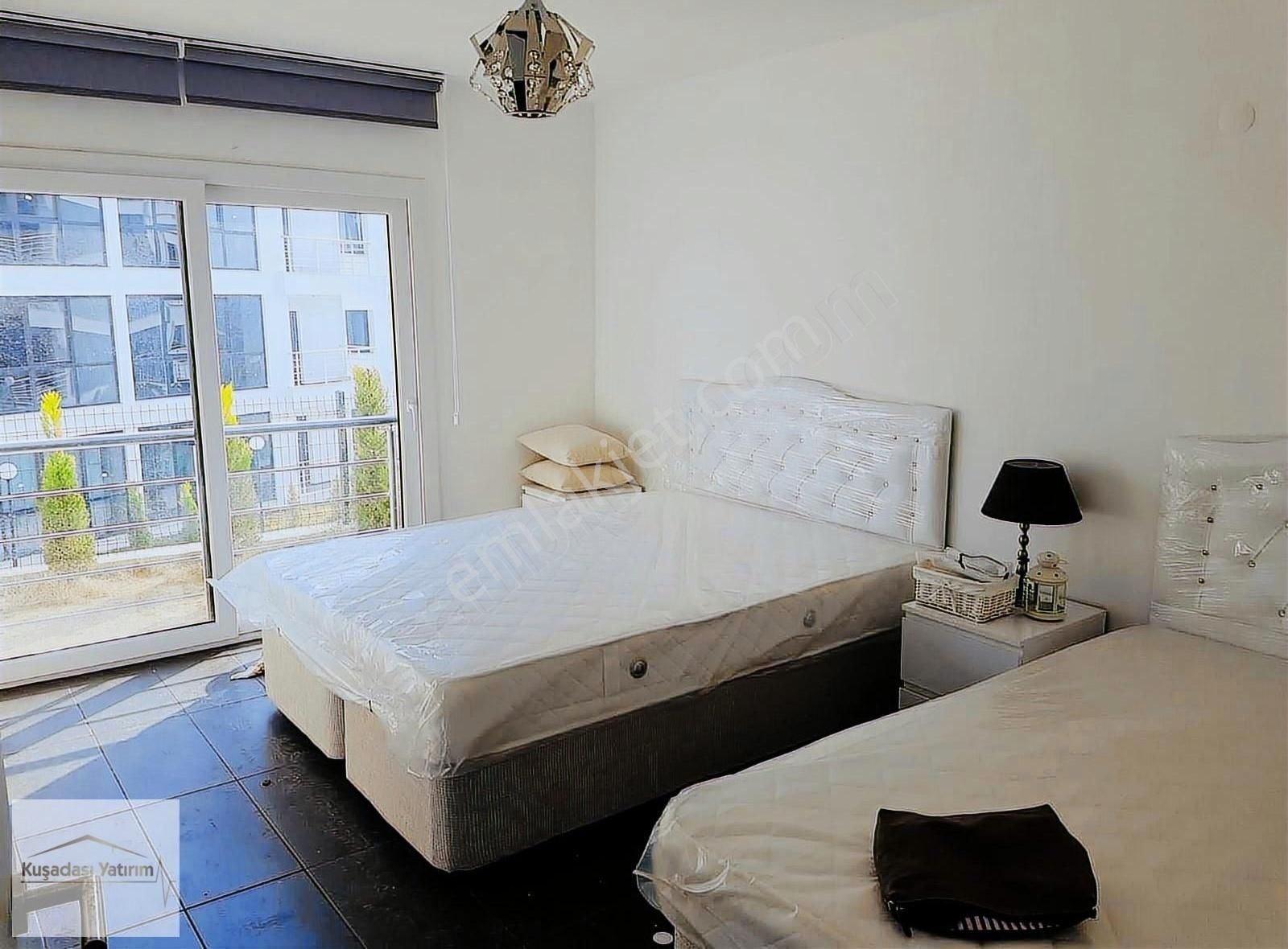 Kuşadasında Güvenlikli Havuzlu Sitede Bahçeli Eşyalı Geniş 2+1 - Görsel 4