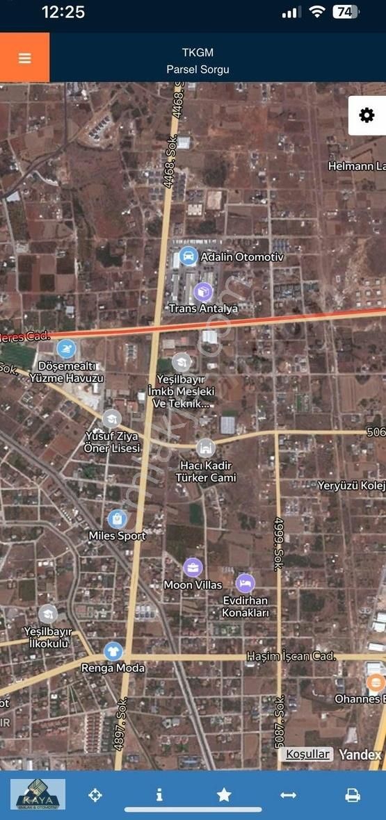 Döşemealtı Altınkale'de Süper Konumda 500 M2 Arsa