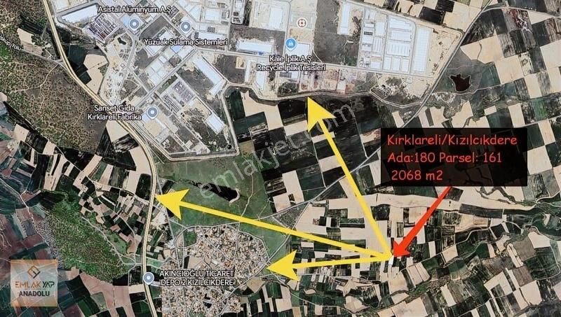 Emlakyap Tan Kızılcıkdere De Satılık Fırsat Tarla