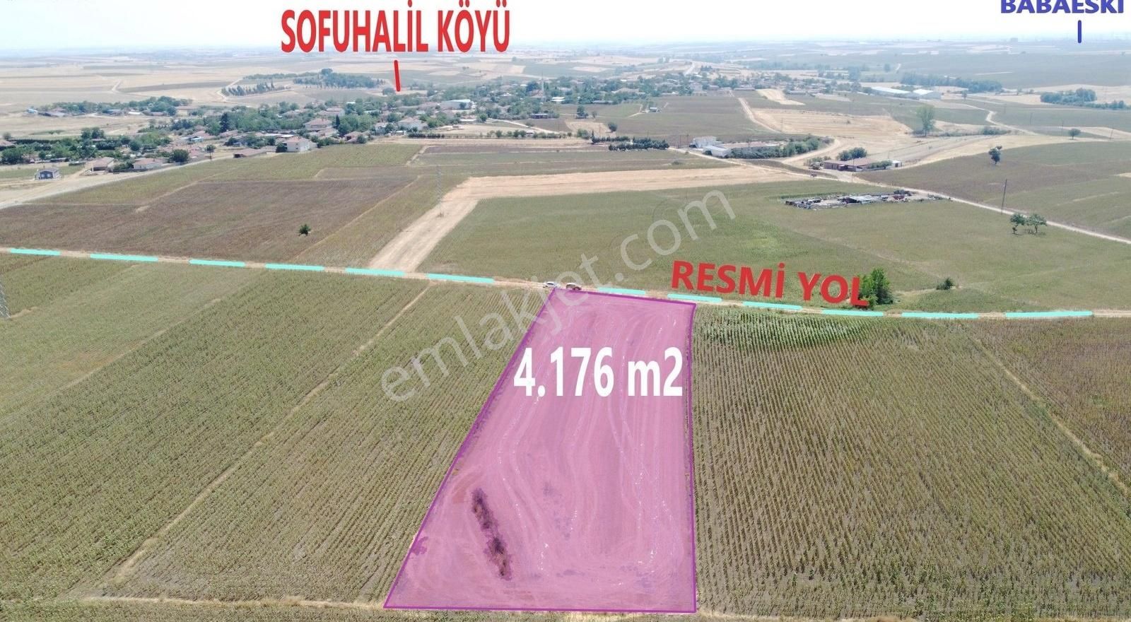 **babaeski Sofuhalil Köyü İmar Sınırında 4.176 M² Fırsat**
