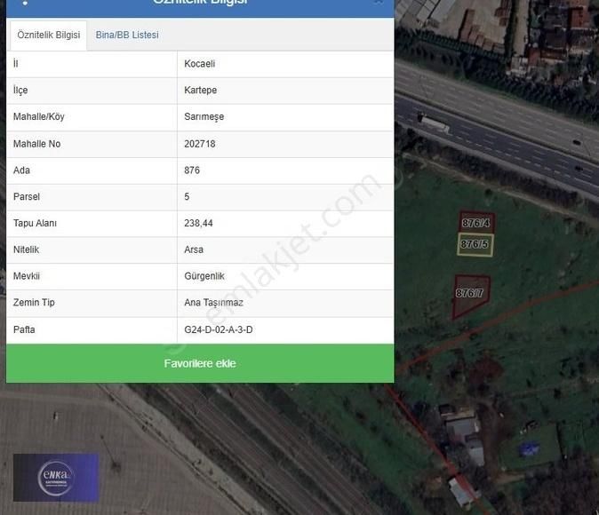 Kartepe Sarımeşe De Satılık 870 M2 %60 İmarlı Sanayi Arsası - Görsel 4