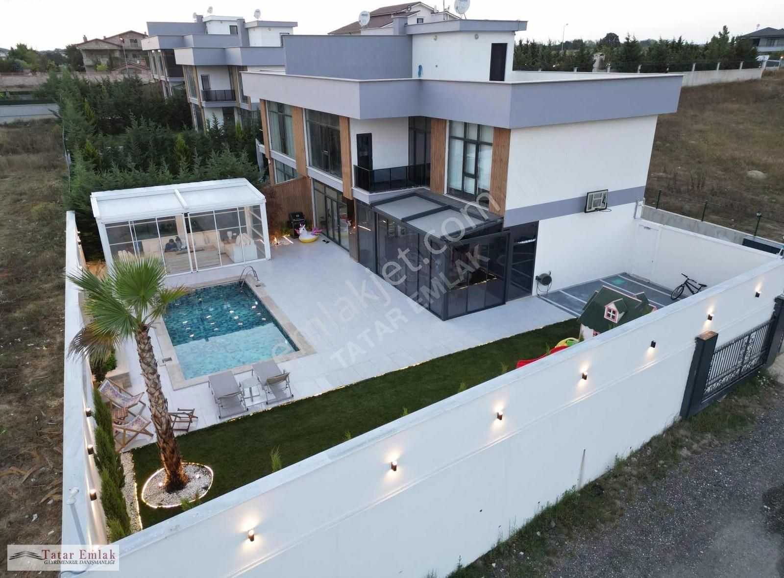 Çerkezköy Amberdere Ultra Lüx 4+1 Müstakil Havuzlu Satılık Villa - Görsel 31