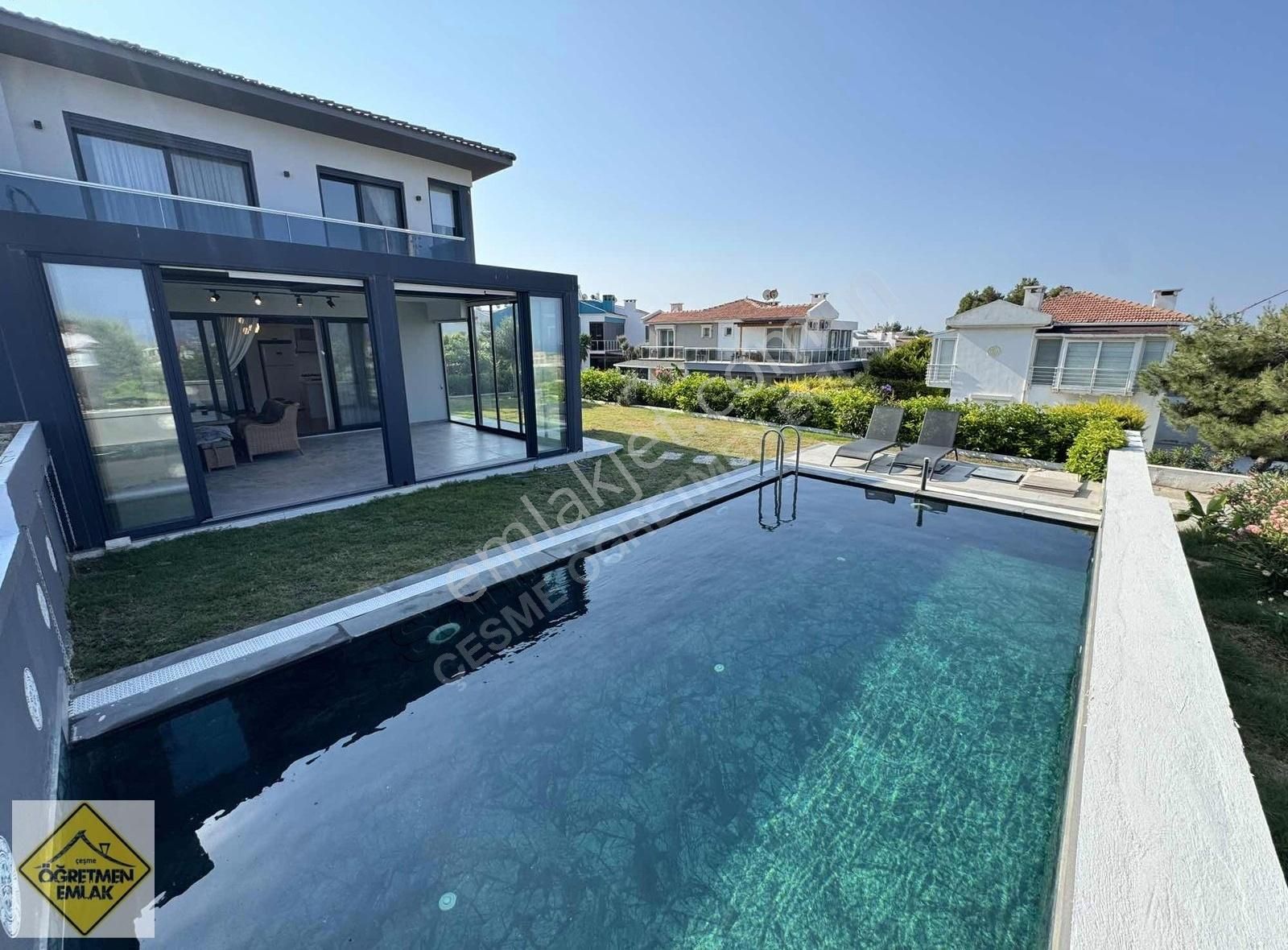 Çeşme Ayasaranda Plaja 650m Uzaklıkta Deniz Manzara Lüks Villa - Görsel 15