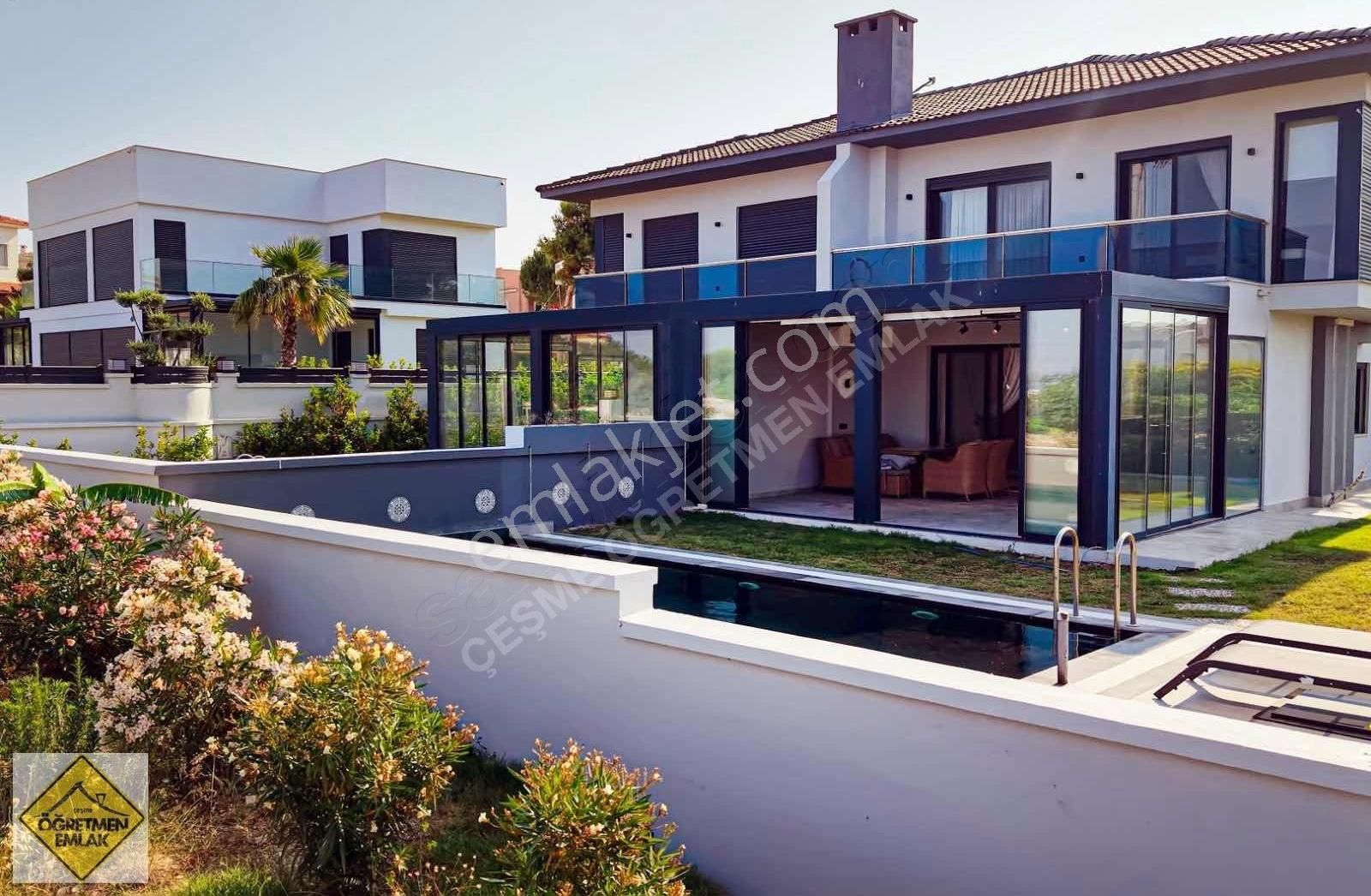 Çeşme Ayasaranda Plaja 650m Uzaklıkta Deniz Manzara Lüks Villa - Görsel 12