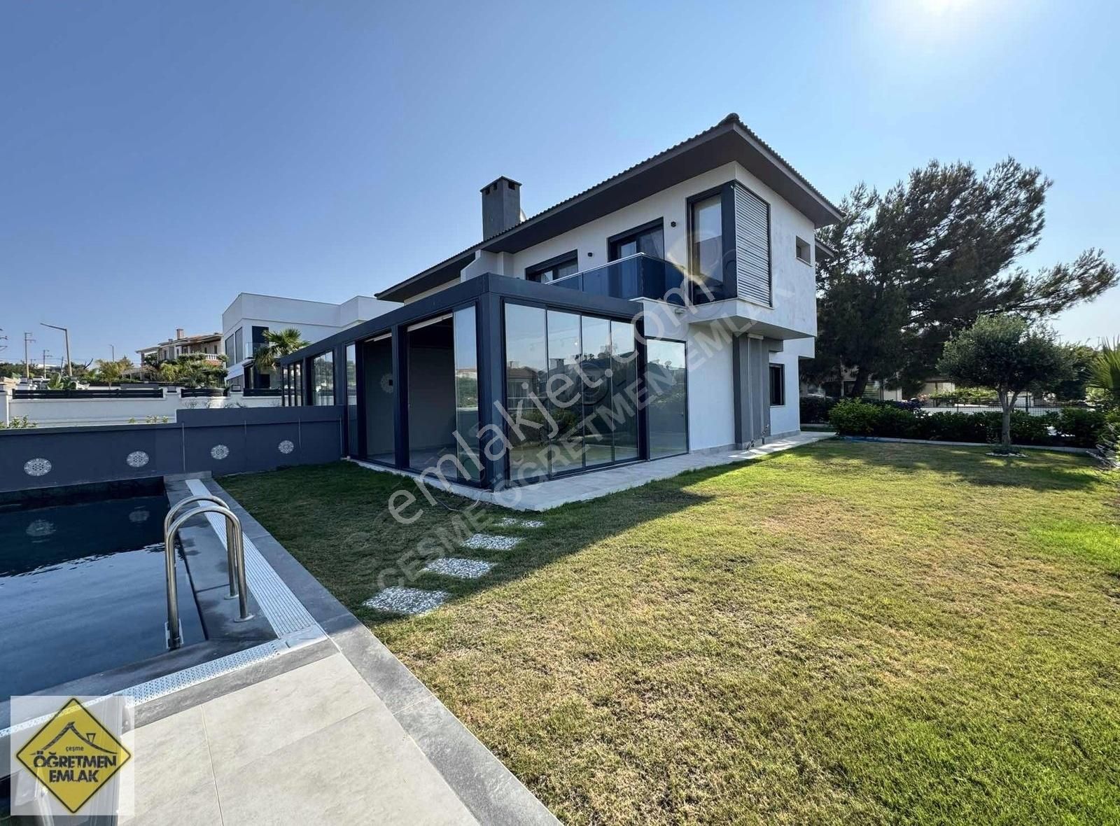 Çeşme Ayasaranda Plaja 650m Uzaklıkta Deniz Manzara Lüks Villa - Görsel 24