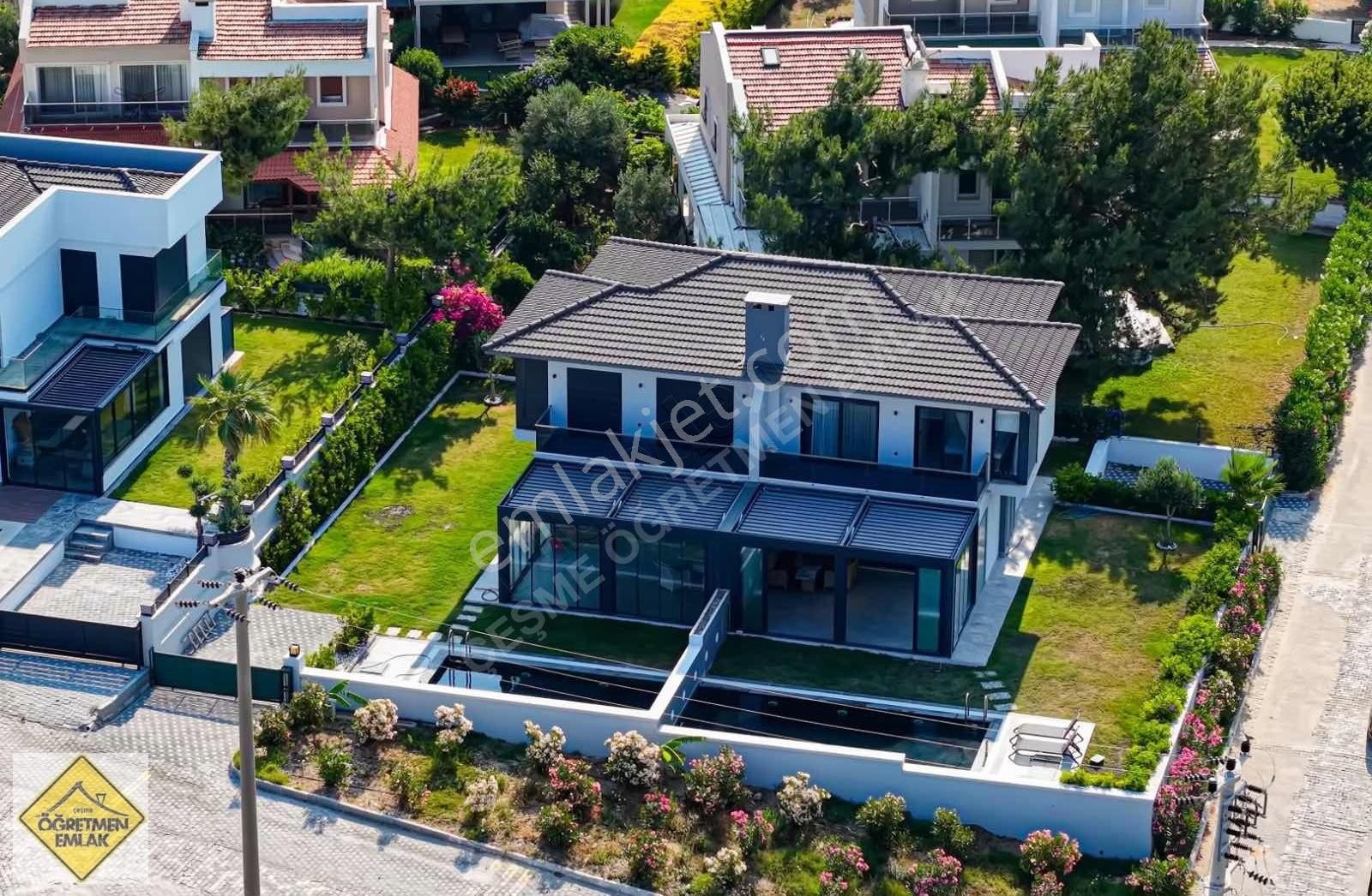 Çeşme Ayasaranda Plaja 650m Uzaklıkta Deniz Manzara Lüks Villa - Görsel 14