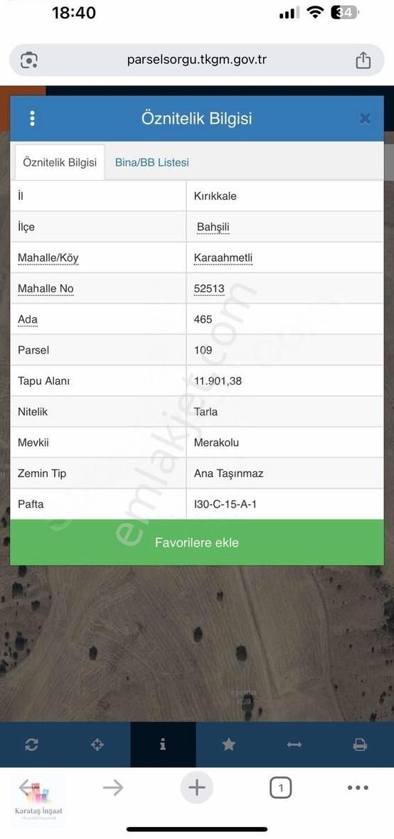 Uygun Fiyatlı Yatırımlık Köye Yakın 12 Dönüm Tek Tapu Tarla