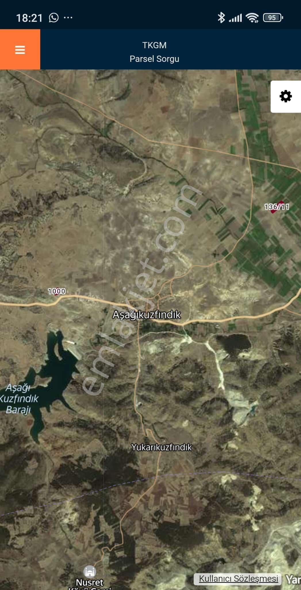 Aşağı Kuzfındık Mah.yatırımlık Satılık 6300 Mt Tarla