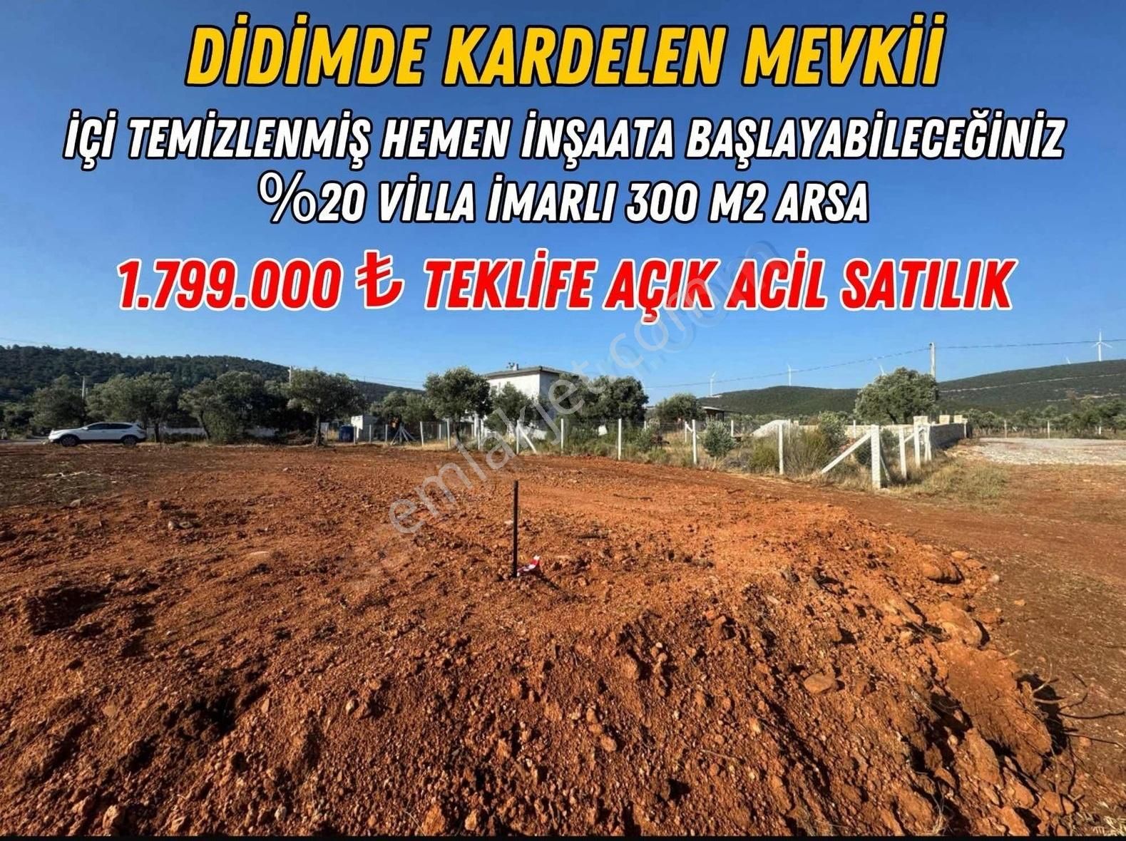 Teklife Açık Acil Satılık Villa İmarlı İçi Temizlenmiş Arsa