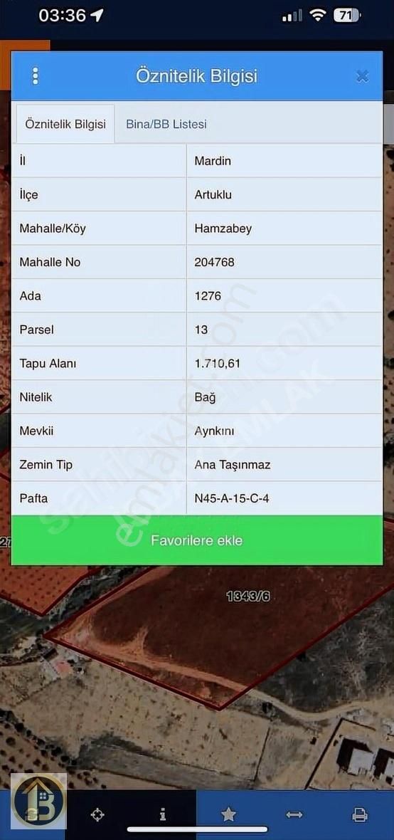 Zınnarda Yerleşime Yakın Konumda Satılık 1710 M2 Müstakil Parsel - Görsel 5